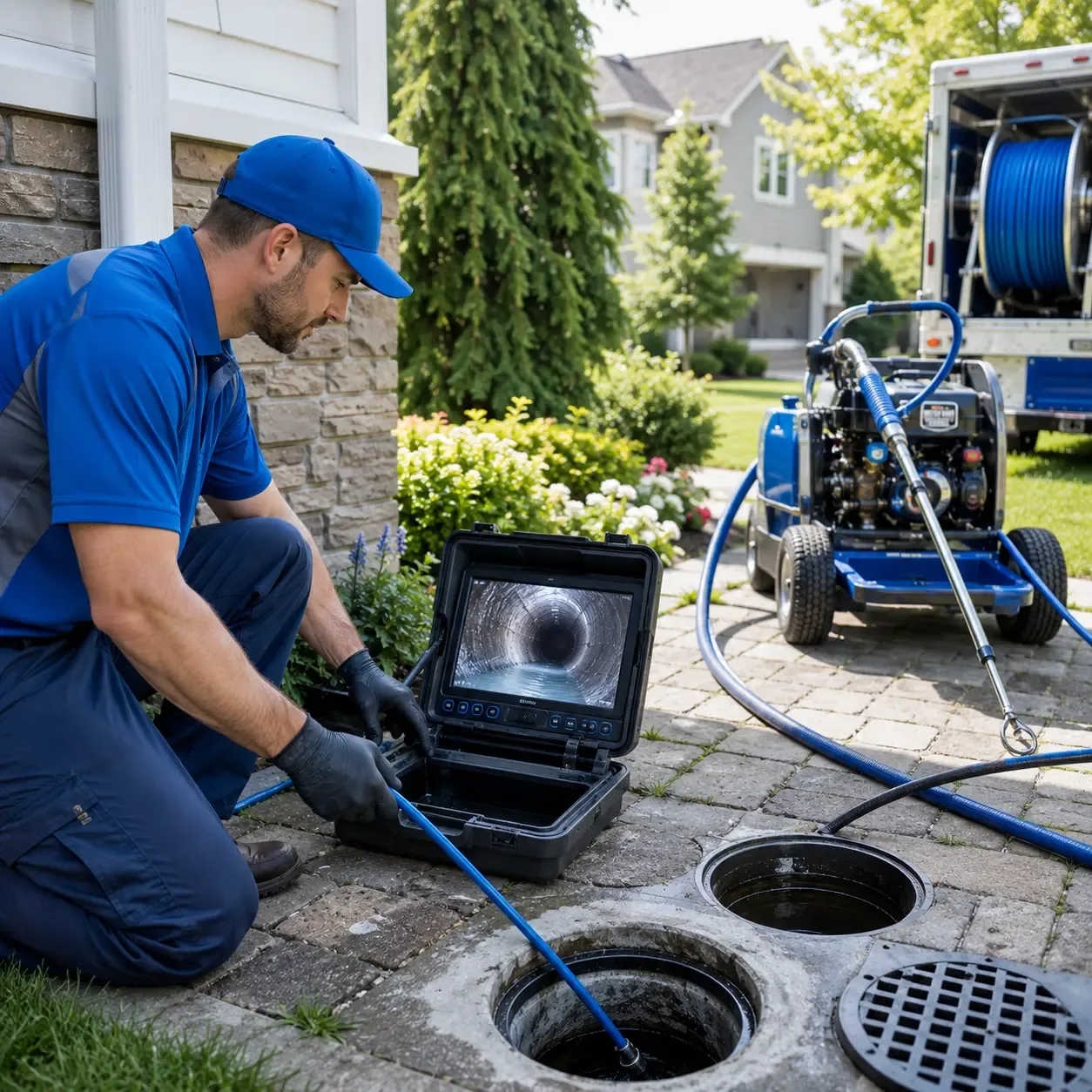 Outdoor drain cleaning professionals serving Engadine, MI