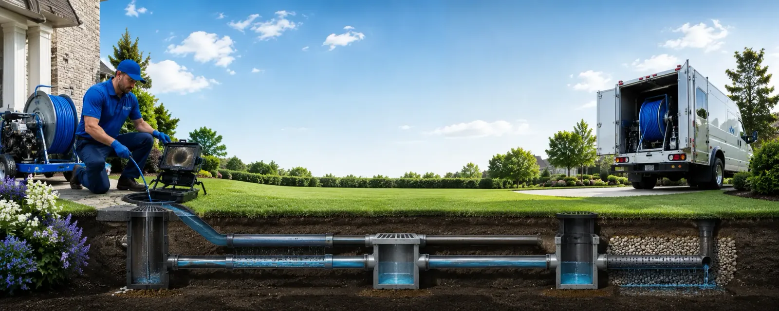Outdoor drain cleaning information for Engadine, MI